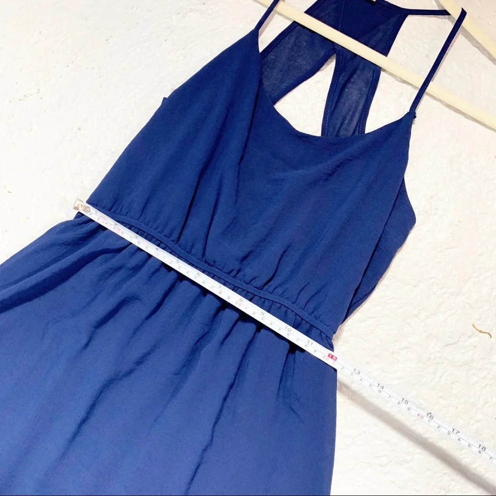 Anthropologie Midi Blue Dress - Picture 8 of 8